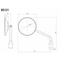 Rizoma Spiegel e-pop (Direct Mount)